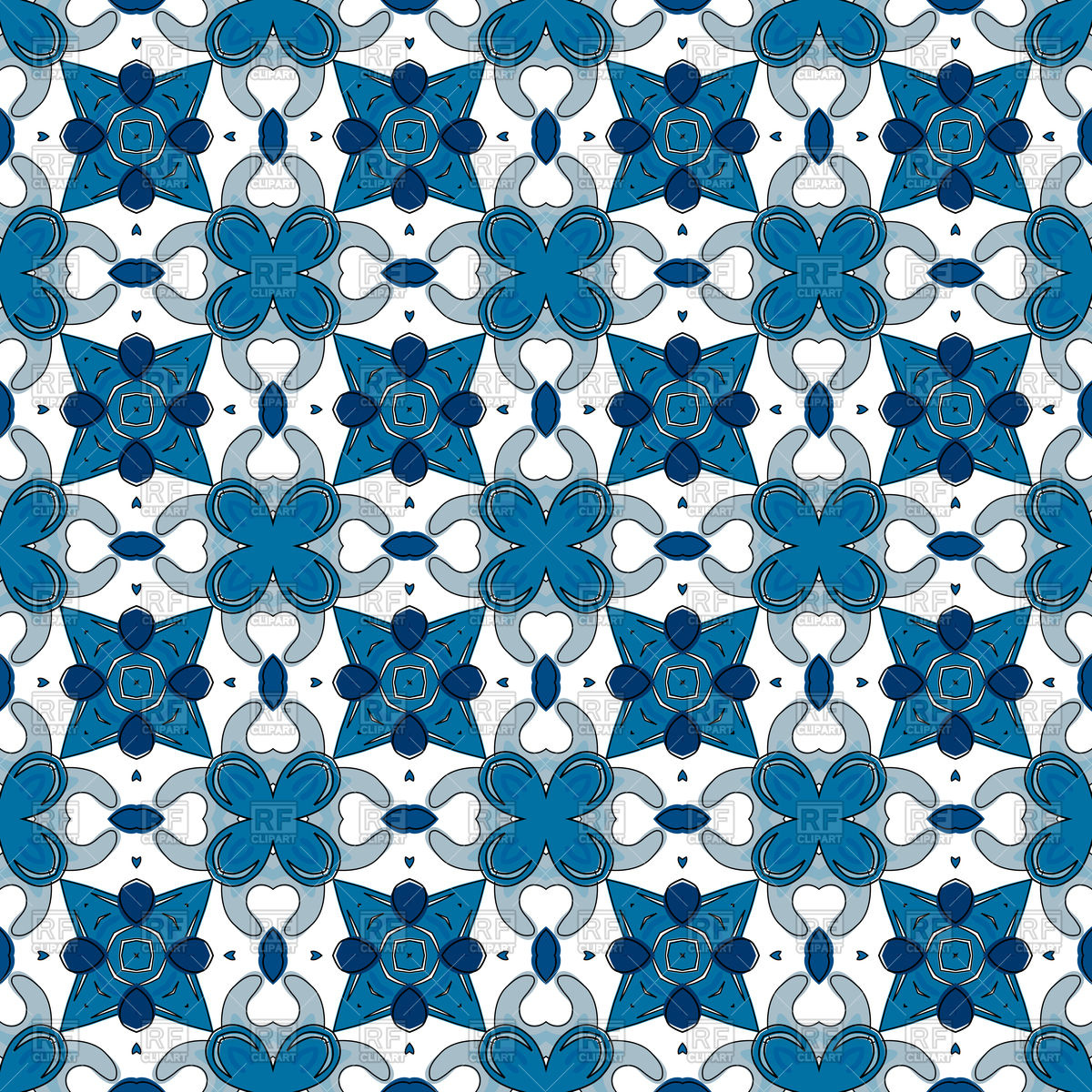 Seamless Blue Tiles Pattern Vector Image Of Backgrounds, Textures 1200x1200 Seamless Blue Tiles Pattern Vector Image Of Backgrounds, Textures