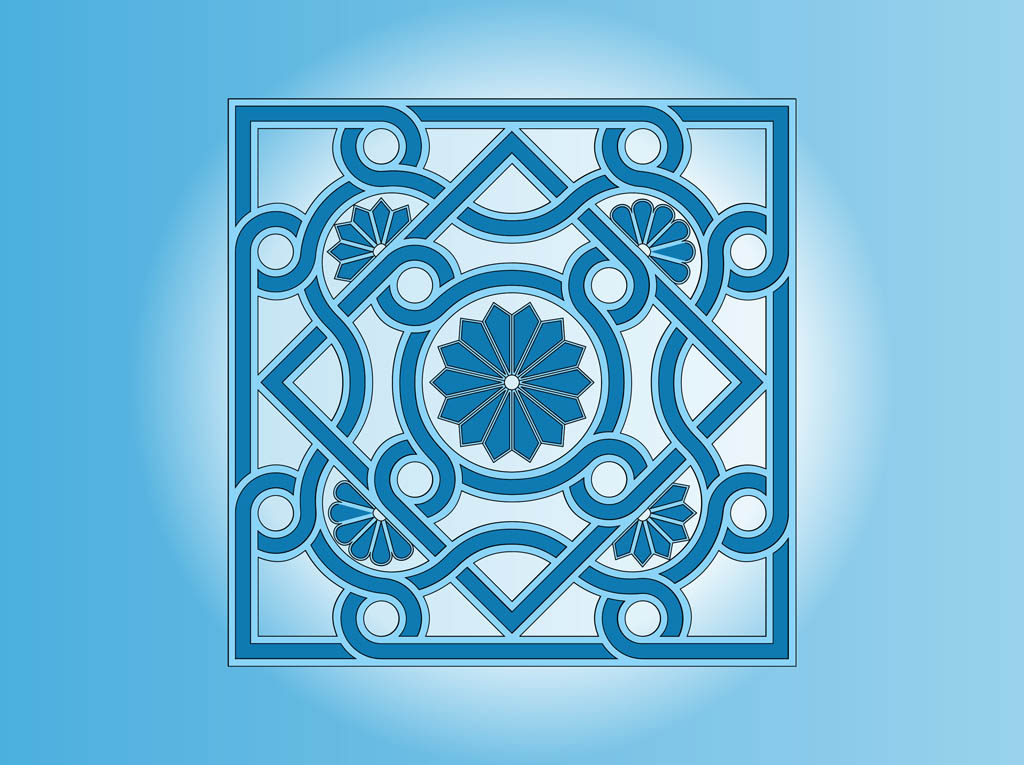 1024x765 Vector Floral Tile Vector Art Graphics