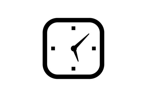 580x386 Time, Clock Icon Vector Graphic
