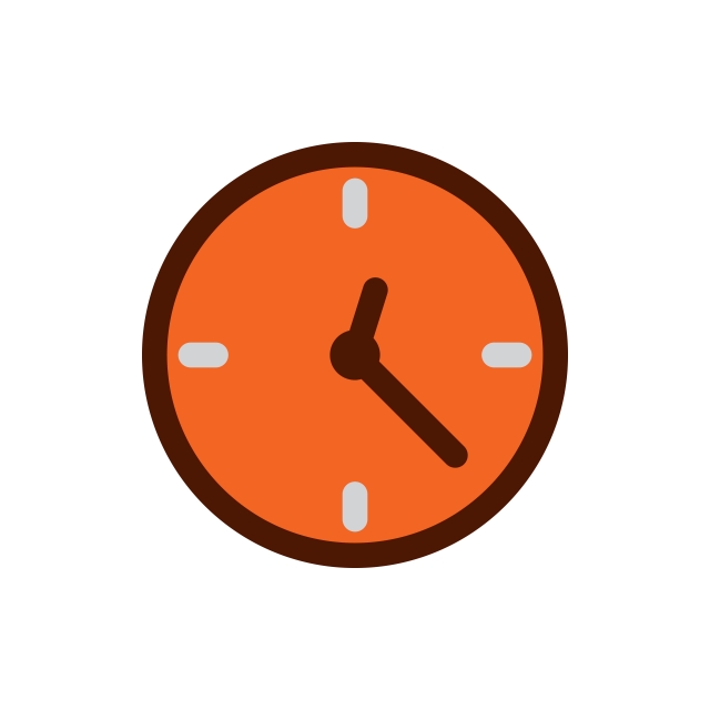 640x640 Time Icon Vector, Sign, Symbol, Clock Png And Vector