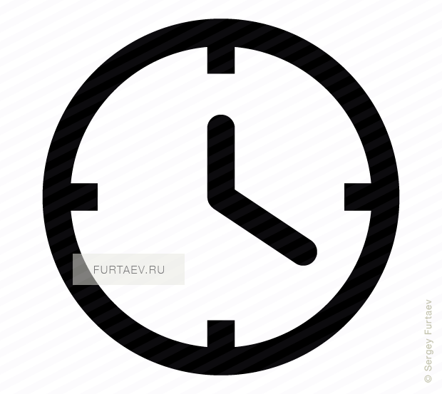 620x553 Time Vector Icon