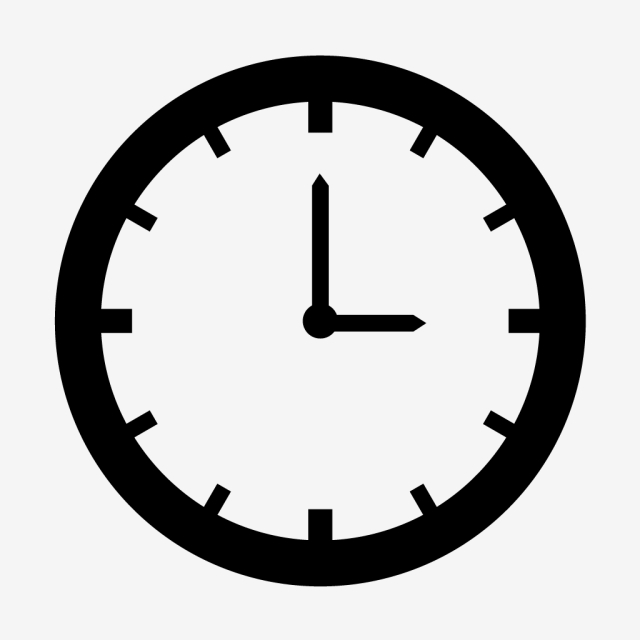 640x640 Vector Clock Icon, Clock, Time, Timer Png And Vector
