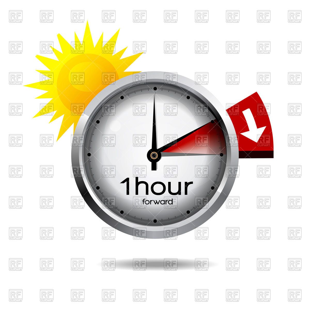 1200x1200 Clock Switch To Summer Time Icon Vector Image Of Icons And Emblems