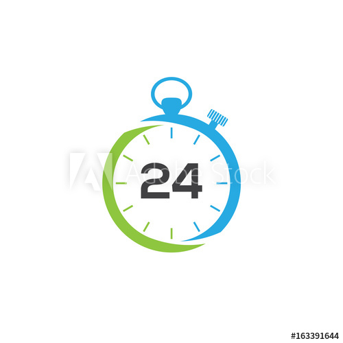 500x500 Time Logo, Hours Logo