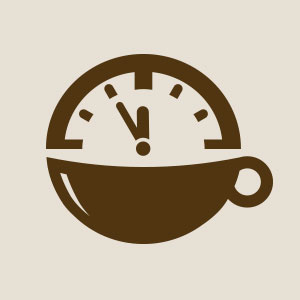 300x300 Coffee Cup Bean Time Logo Vector Buy The Logo Vector Format Scalable