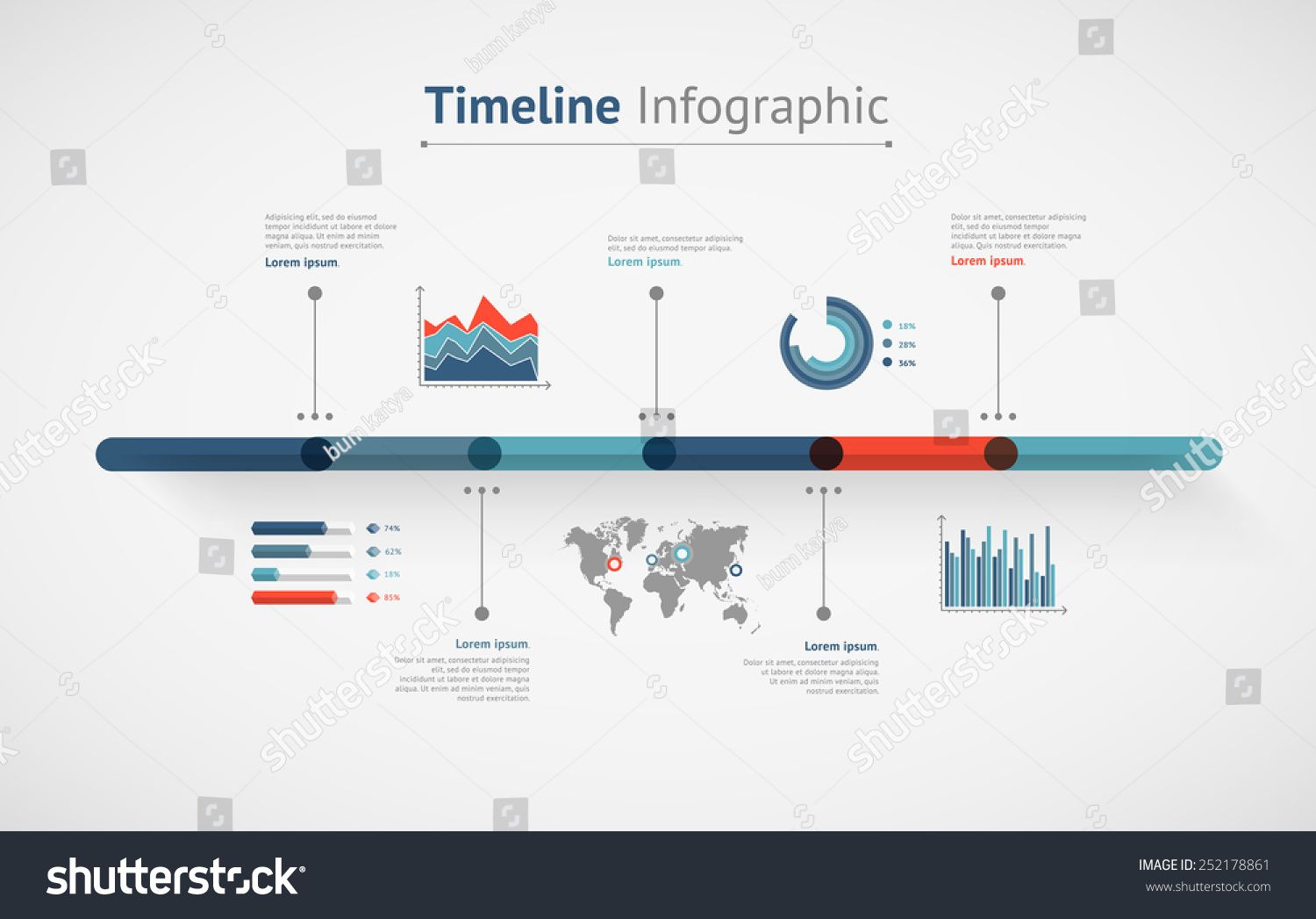 1500x1047 Timeline Vector Infographic World Map Prezentatcii Infographic