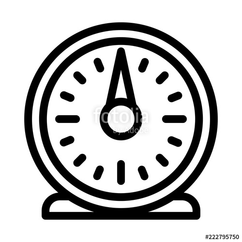500x500 Retro Kitchen Timer Icon Outline Retro Kitchen Timer Vector Icon