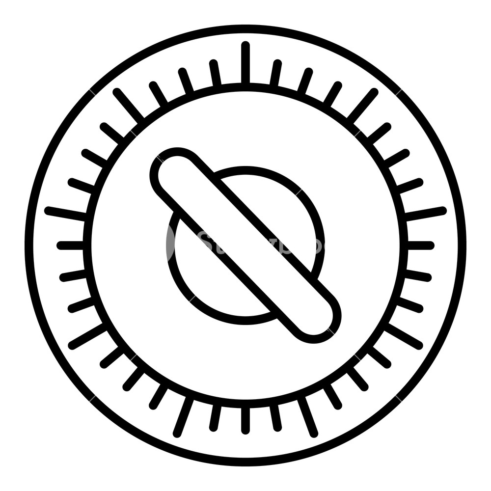 1000x1000 Retro Manual Timer Icon Outline Retro Manual Timer Vector Icon