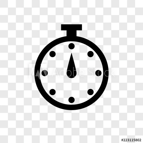 500x500 Timer Icons Isolated On Transparent Background Modern