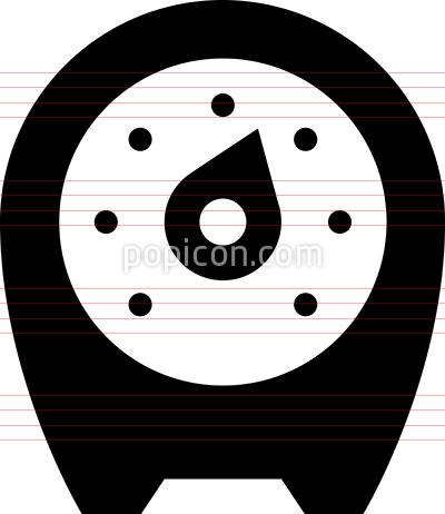 400x462 Kitchen Cooking Timer Vector Icon