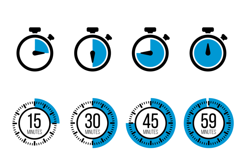 800x533 Timer Vector Icons