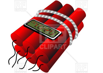 400x283 Dynamite With Electronic Timer Vector Image Of Objects Arkela
