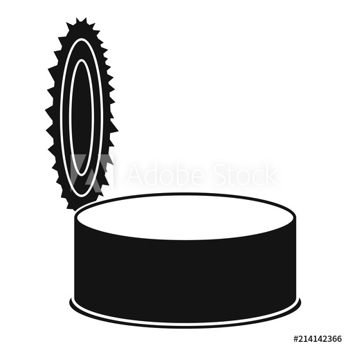 Open Silver Tin Can Icon Simple Illustration Of Open Silver Tin 500x500 Open Silver Tin Can Icon Simple Illustration Of Open Silver Tin