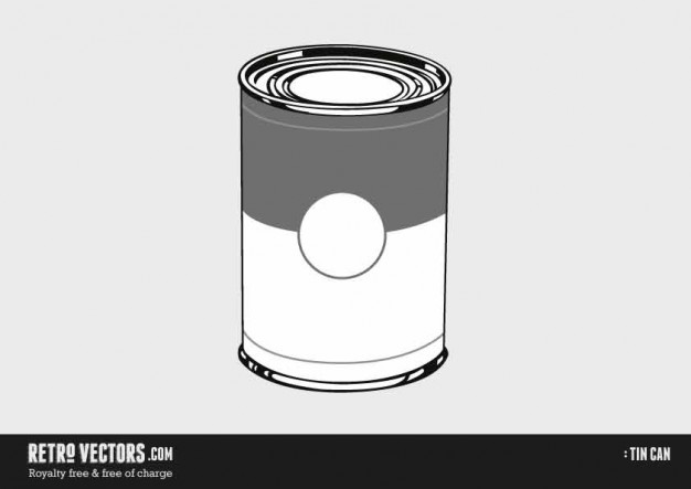 Tin Can Vector Free Download 626x443 Tin Can Vector Free Download