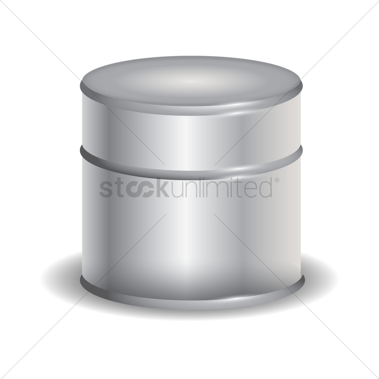 Tin Can Vector Image 1300x1300 Tin Can Vector Image
