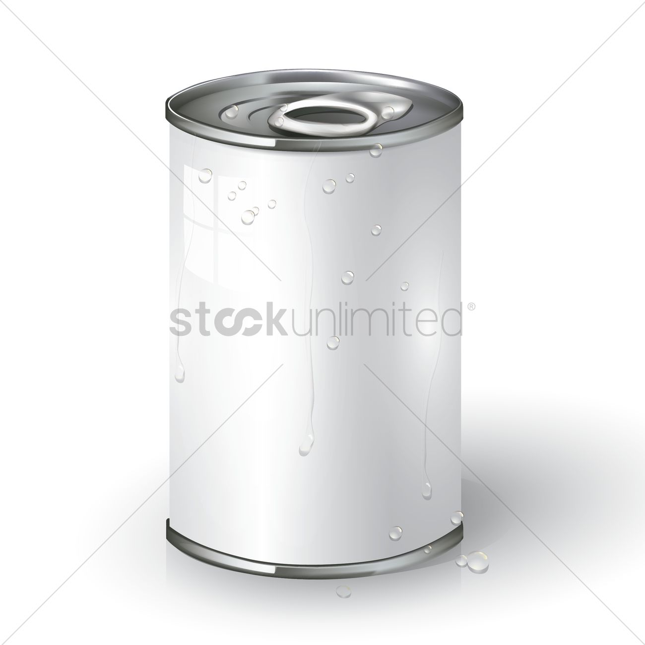 Blank Tin Can Vector Image 1300x1300 Blank Tin Can Vector Image