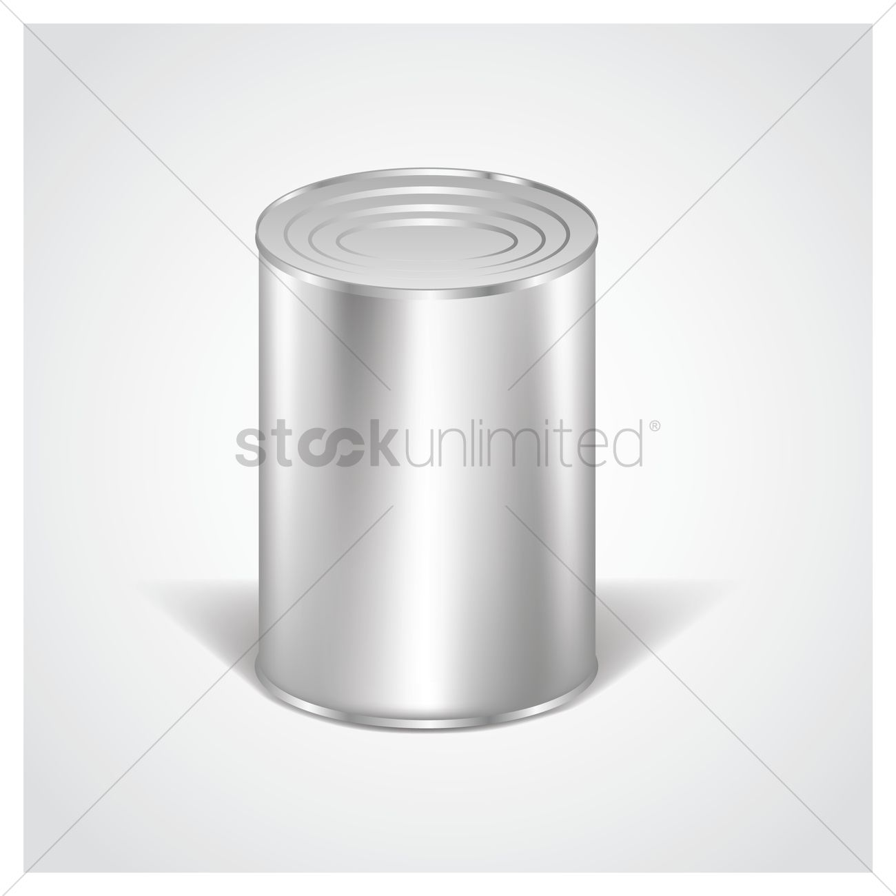 Blank Tin Can Vector Image 1300x1300 Blank Tin Can Vector Image