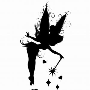 Tinkerbell Silhouette Vector at Vectorified.com | Collection of ...