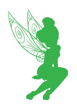 Tinkerbell Silhouette Vector at Vectorified.com | Collection of ...