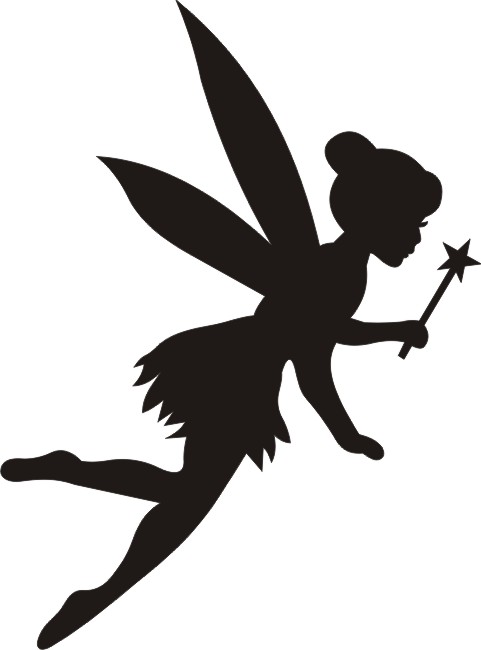 Tinkerbell Silhouette Vector At Collection Of