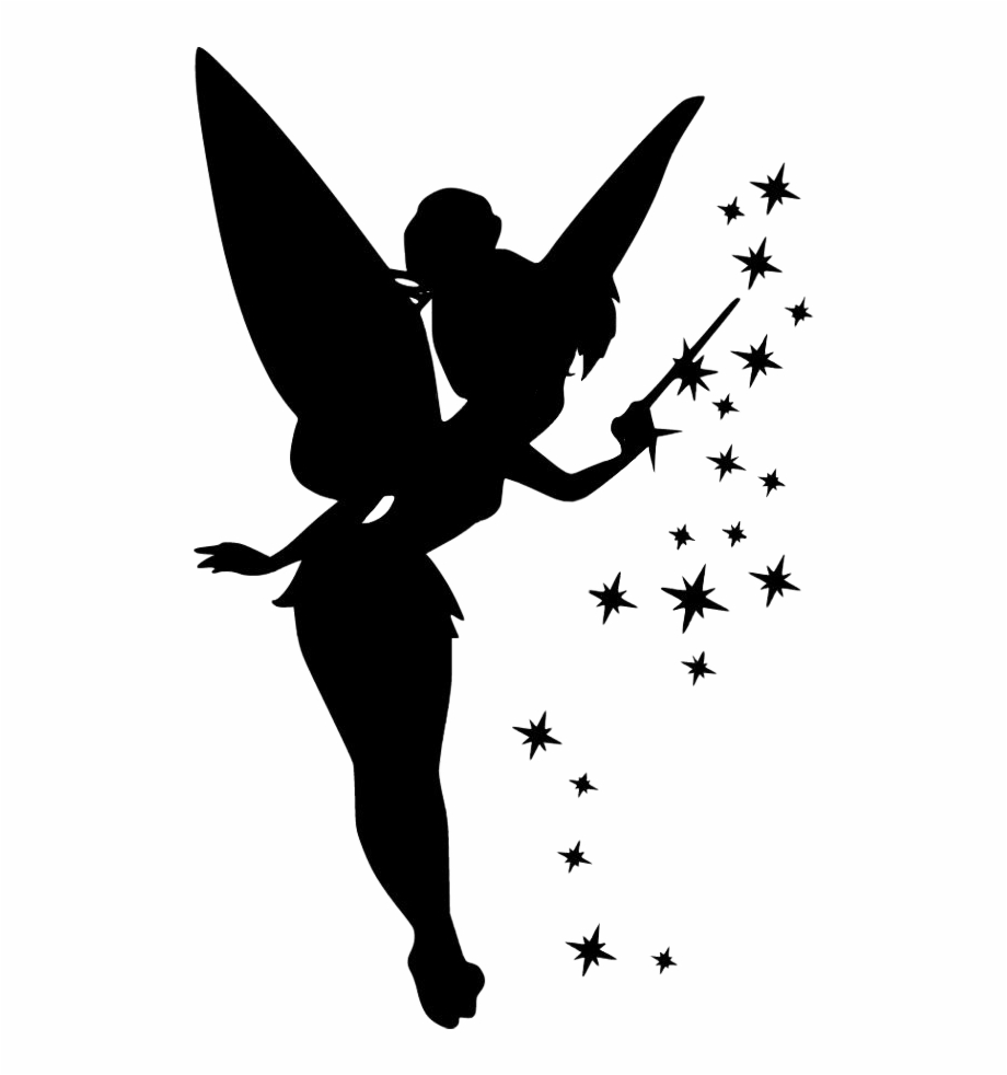 Tinkerbell Silhouette Vector at Vectorified.com | Collection of