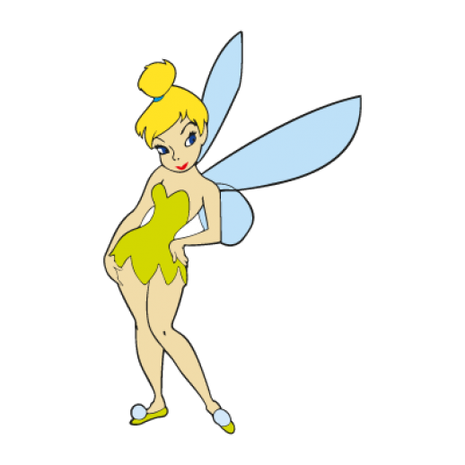 518x518 Tinkerbell Character Logo Vector