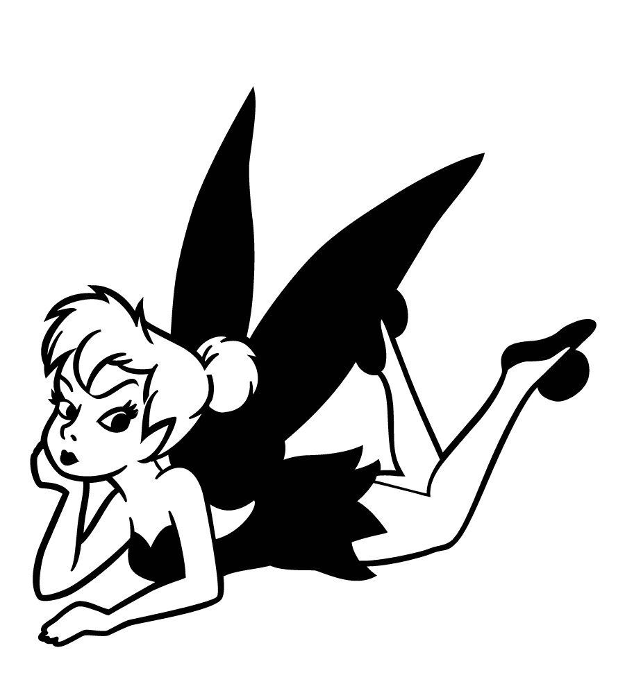 900x973 Tinkerbell On Belly Car Decal The Size Of This Decal Is Wide