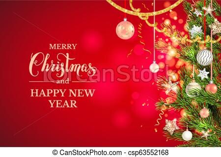 450x319 Red Bright Fairy Background Template With Beautiful Christmas Tree
