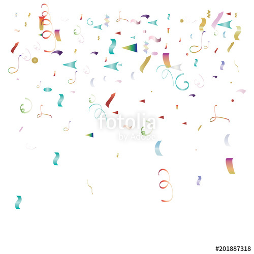 500x500 Trendy Xmas Party Tinsel Vector Foil Confetti Cool Foil Border