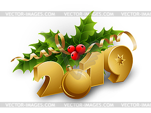 300x225 Christmas Holly Berries And Tinsel