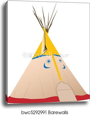 Vector Tipi Illustration 305x390 Vector Tipi Illustration