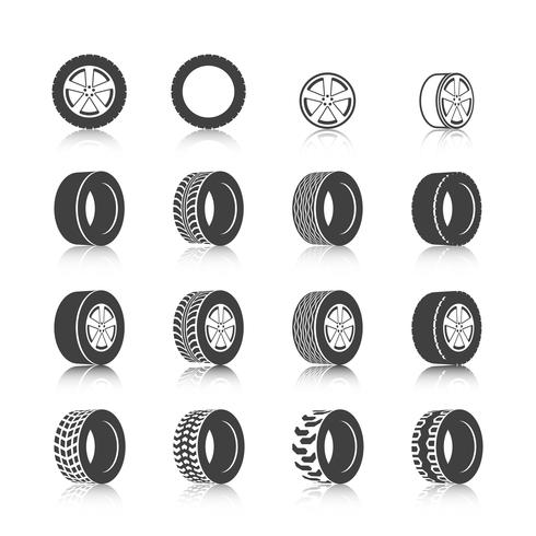Tire Icon Set 490x490 Tire Icon Set