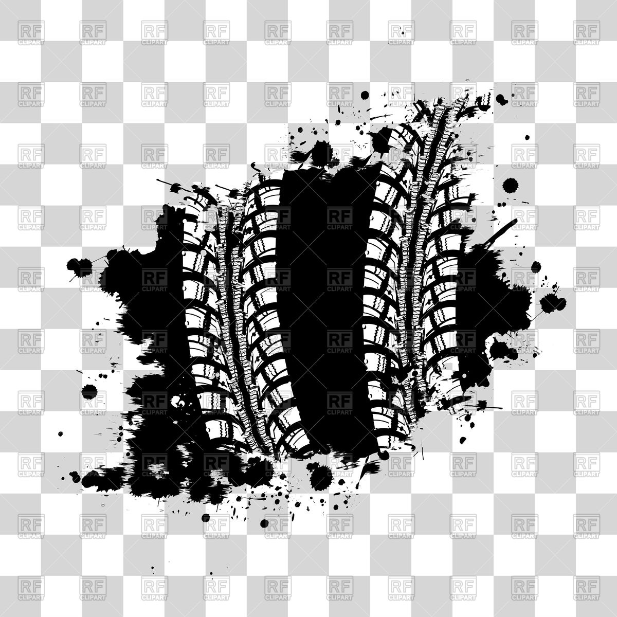 Tire Track Grunge Background Vector Image Of Design Elements 1200x1200 Tire Track Grunge Background Vector Image Of Design Elements