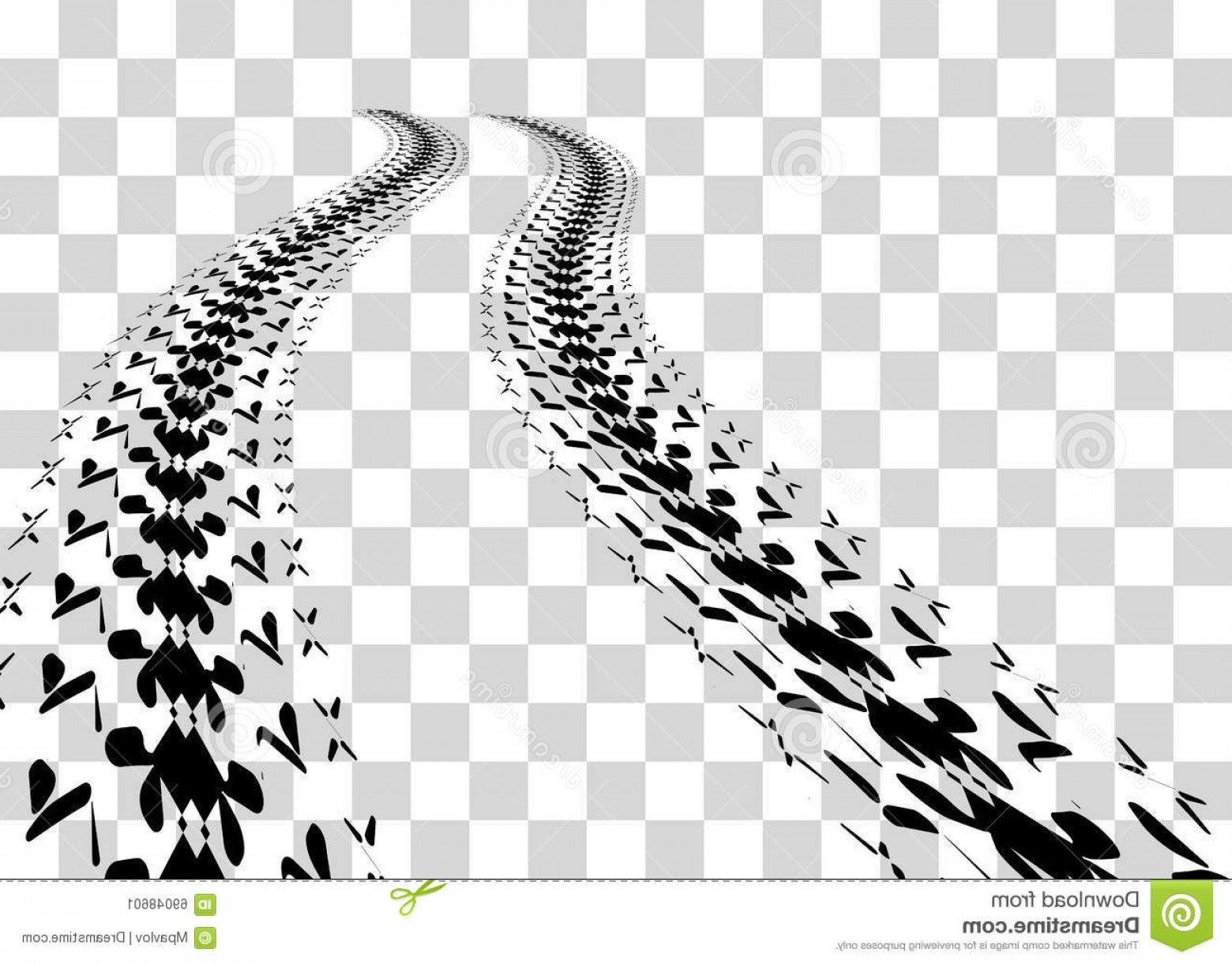 1560x1221 Stock Illustration Tire Tracks Vector Illustration Checkered