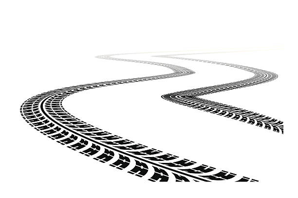 612x406 Tire Tread Marks Clipart