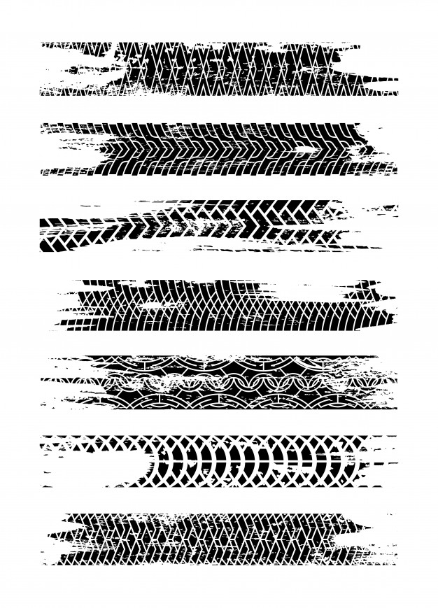 626x869 Tire Tracks Vector Free Download