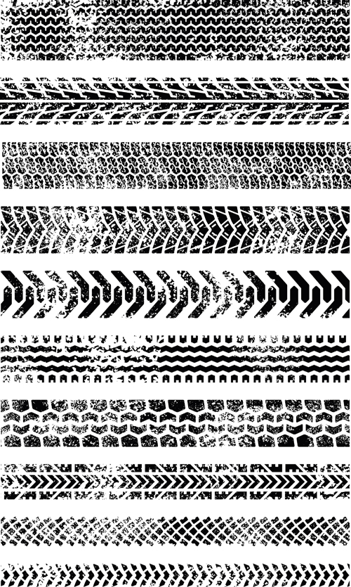 500x835 Realistic Tire Marks Vector Graphics Over Millions Vectors