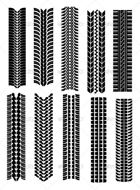 590x801 Set Of Tire Shapes