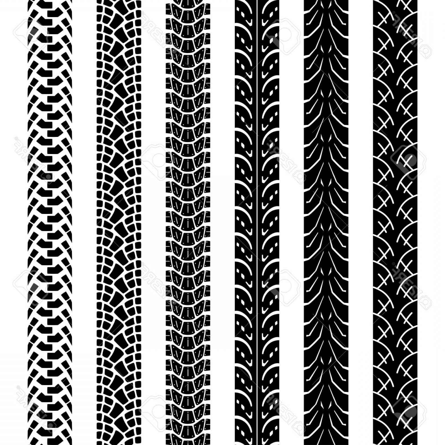 1560x1560 Photostock Vector Collection Motorcycle Tire Tracks Seamless