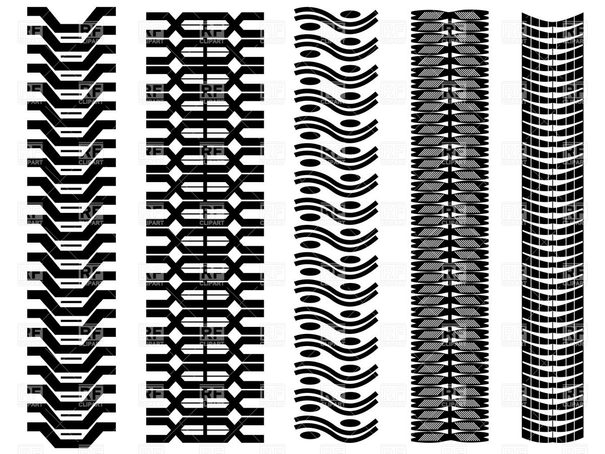 1200x900 Set Of Tire Tracks Vector Image Of Backgrounds, Textures, Abstract