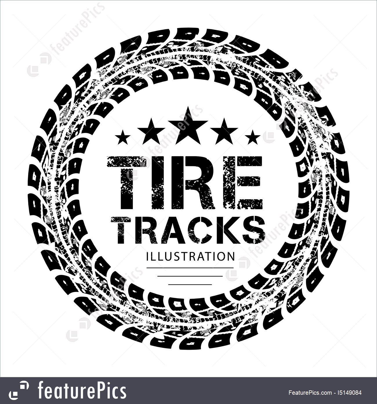 1300x1392 Tire Tracks Vector