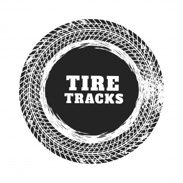 626x626 Tire Track Circle Background Design Vector Free Download