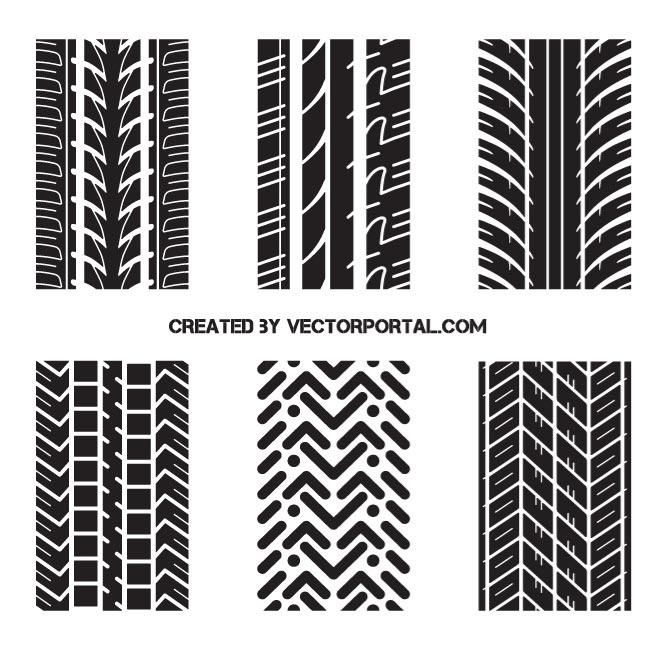 660x660 Tire Tracks Vector Image Vehicles Free Vectors Free Vector
