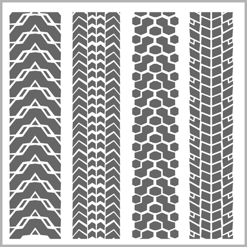 500x500 Grunge Tire Tracks Design Vector Free Download