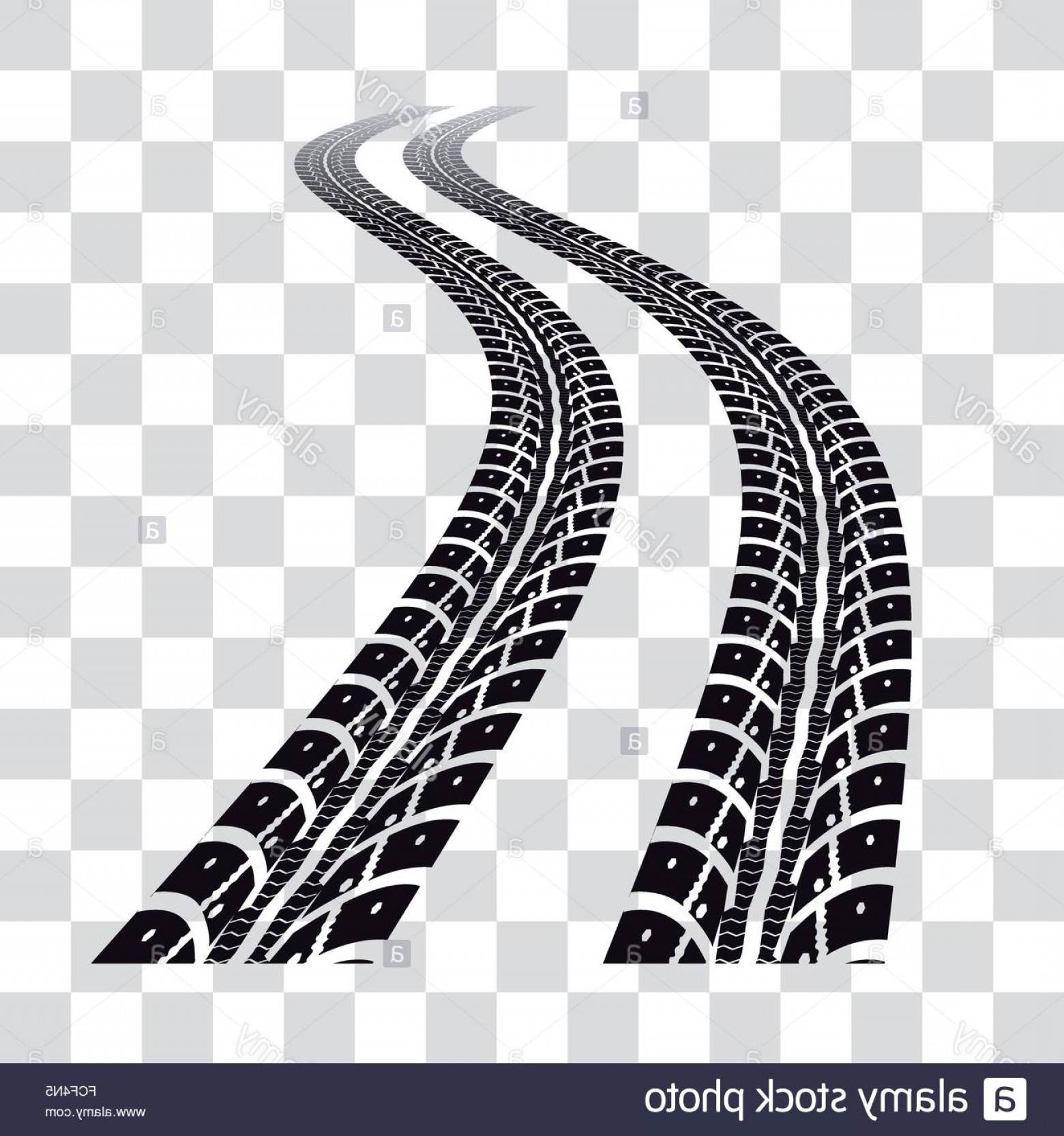 Tire Tracks Vector at Vectorified.com | Collection of Tire Tracks ...