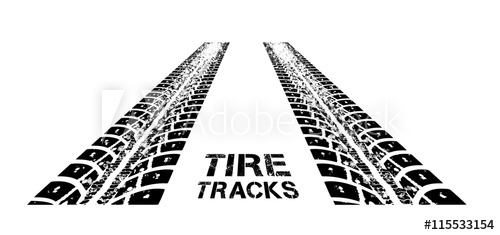 500x235 Tire Tracks Vector