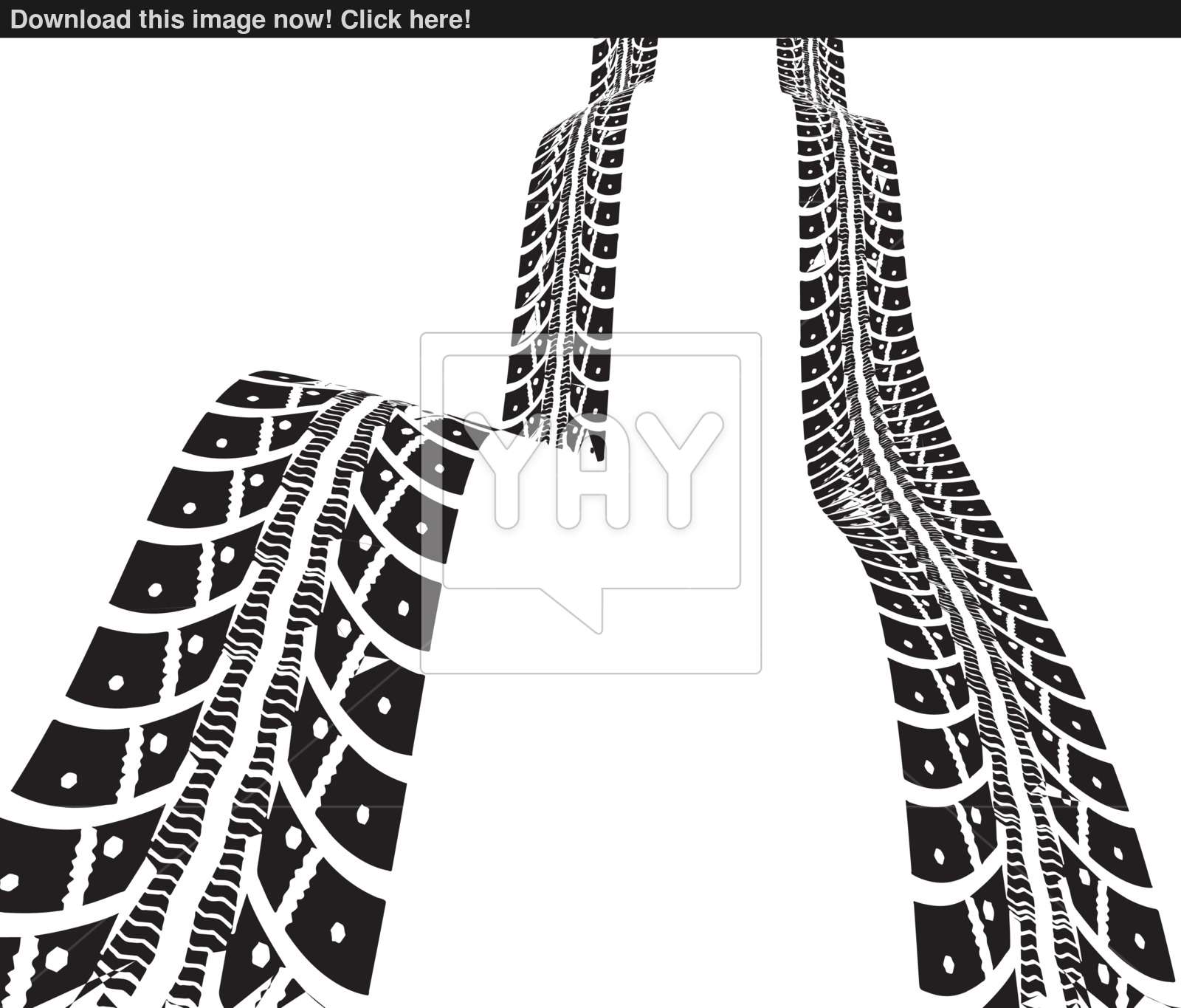 1600x1365 Tire Tracks Vector Illustration Vector