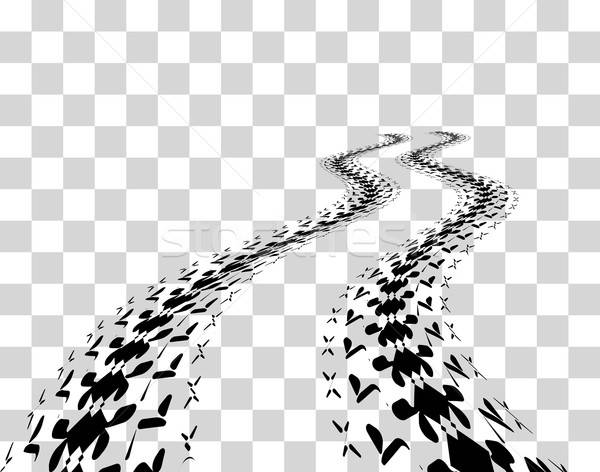 600x472 Tire Tracks Vector Vector Illustration Maxim Pavlov