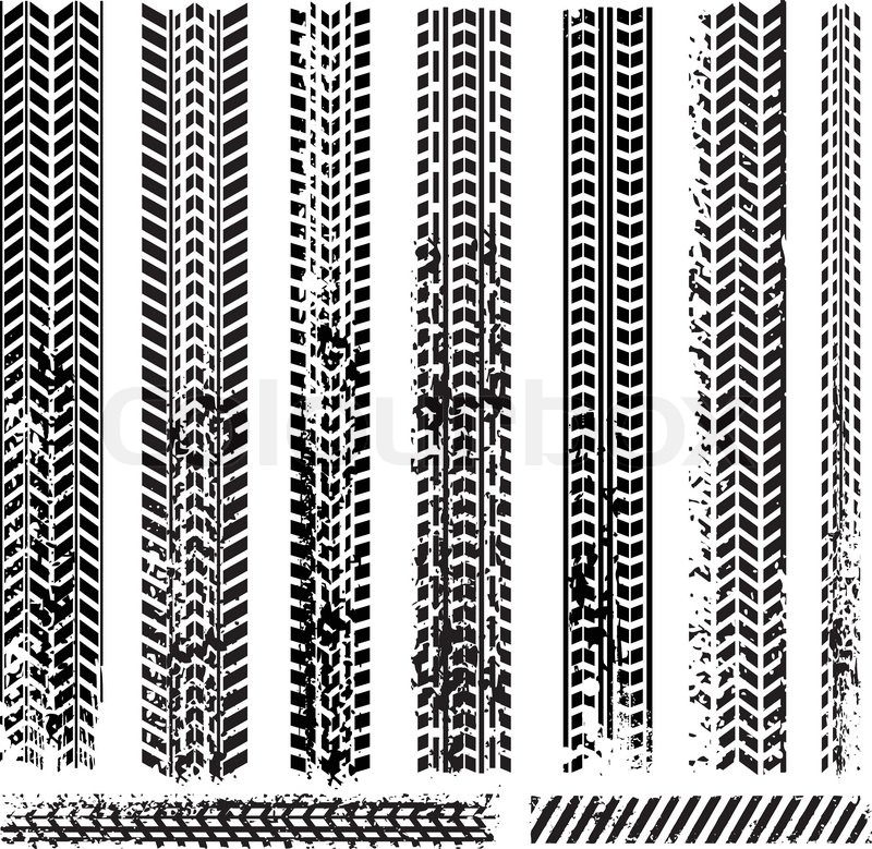 800x779 Vector Grunge Dirty Tire Tracks Stock Vector Colourbox