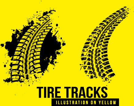 436x344 Bicycle Tire Tracks Free Vector Download